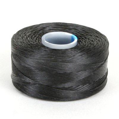 Size AA Black Superlon Beading Thread Bobbin - Goody Beads