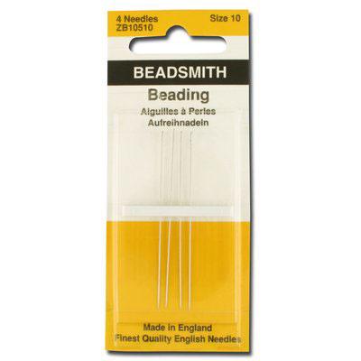 #10 Long English Beading Needles - 4 Pack - Goody Beads