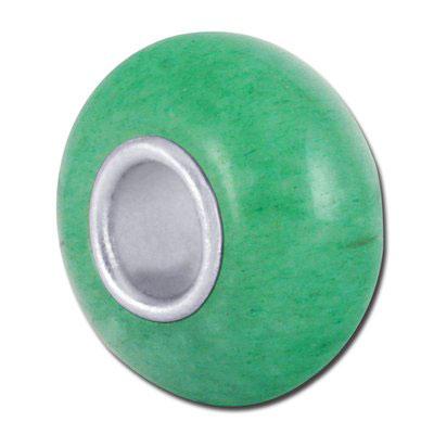 13mm Green Aventurine Large Hole Bead - Goody Beads