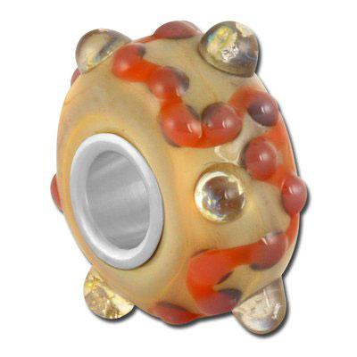 13mm Artistic Brown Large Hole Bead - Goody Beads