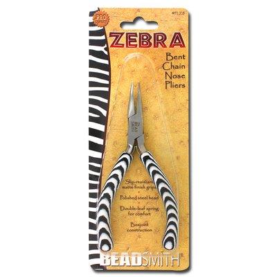 Zebra Bent Chain Nose Pliers