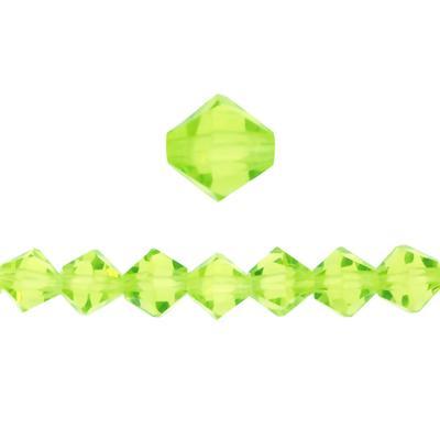 8mm Bicone Peridot Glass Crystal Beads - Goody Beads