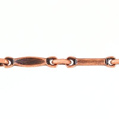 7mm Antique Copper Bar Chain - Goody Beads