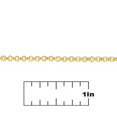2mm Gold Plated Rollo Chain - Goody Beads