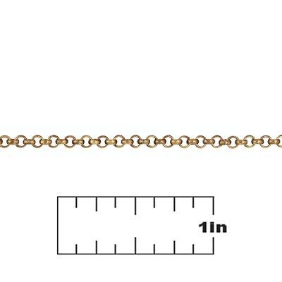 2mm Antique Brass Rollo Chain - Goody Beads