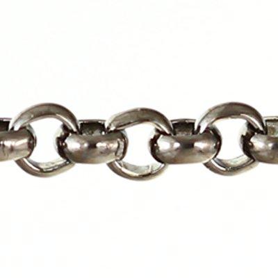 2.5mm Gunmetal Plated Rollo Chain - Goody Beads