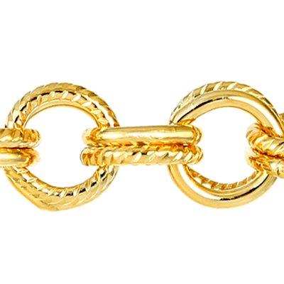 6mm Gold Plated Double Cable Chain - Goody Beads