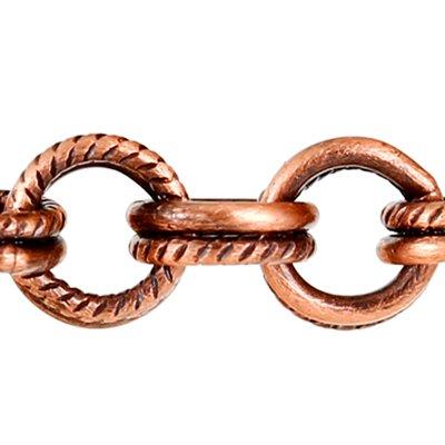 6mm Antique Copper Double Cable Chain - Goody Beads