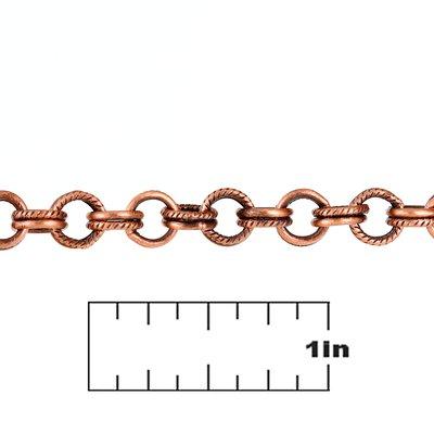 6mm Antique Copper Double Cable Chain - Goody Beads