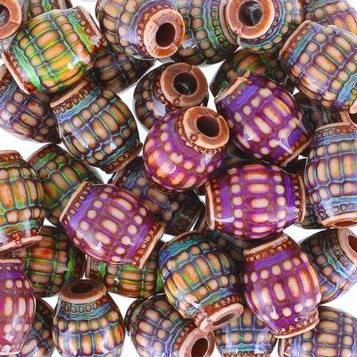 16mm Moon Basket Barrel Shaped Mood Beads - Goody Beads