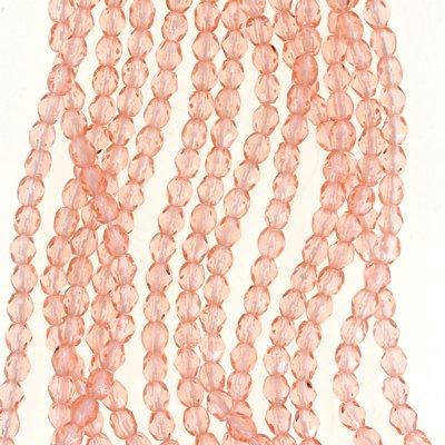 3mm Czech Fire Polish Rosaline Beads - Goody Beads