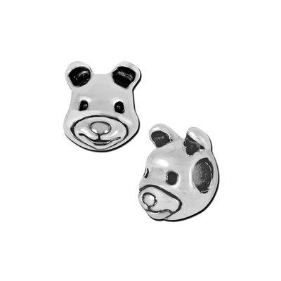 Petite Teddy Bear Face Bead - Interchangeable - Goody Beads