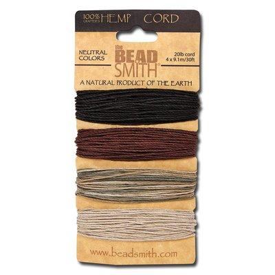 Beadsmith HEMP Neutral Colors 20 lb. Assortment Pack - Goody Beads