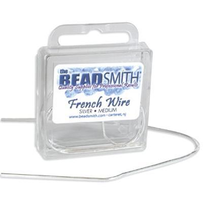 French Wire (Bullion) Silver Color - Medium - Goody Beads