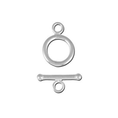 9mm Sterling Silver Toggle Clasp - Goody Beads