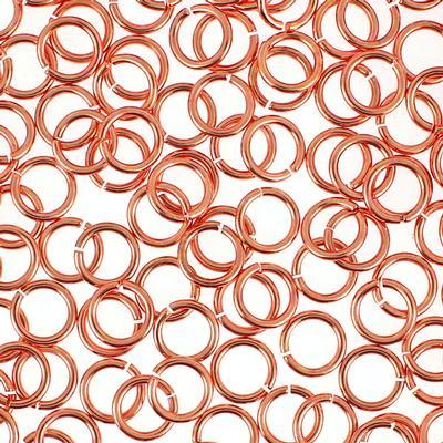 8mm Shiny Copper 16 Gauge Round Jump Ring - Goody Beads