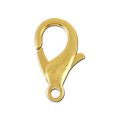 14x9mm Gold Plated Brass Lobster Claws - Goody Beads