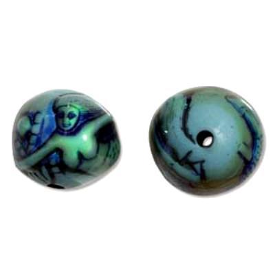 19mm Mermaid's Tale Round Mood Beads