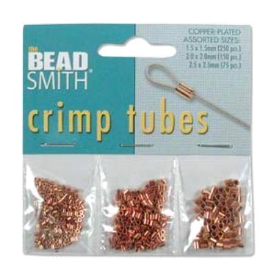 Copper Plated Crimp Tube Assortment Pack - Goody Beads