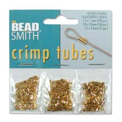 Gold Plated Crimp Tube Assortment Pack - Goody Beads