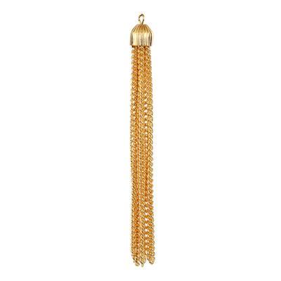 3.75 Inch Gold Plated Tassel - Goody Beads