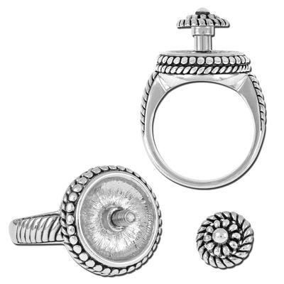 Size 7 Swirl Add-A-Bead Ring