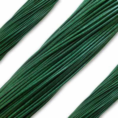 2mm Forest Green Leather Cord - Goody Beads