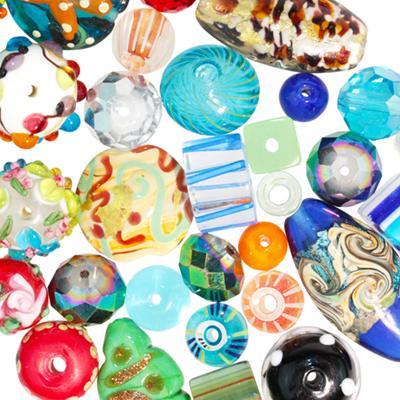 Assorted Glass Beads Grab Bag - Goody Beads