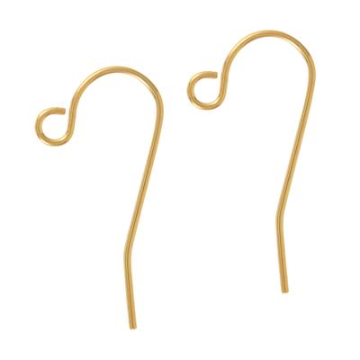 Gold Plated Stainless Steel French Wire Earrings - Goody Beads