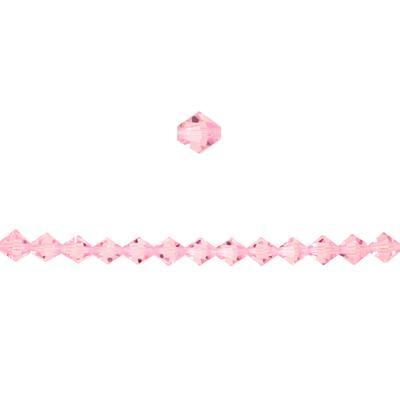 3mm Bicone Pink Glass Crystal Beads - Goody Beads