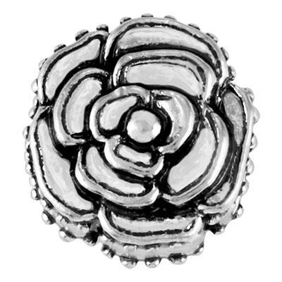 Cabbage Rose Slider Charm - Goody Beads