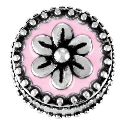 Pink Enamel Graceful Slider Charm - Goody Beads