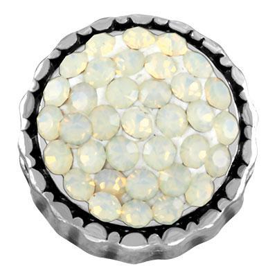 Opalescent Round Pave Cluster Slider Charm - Goody Beads