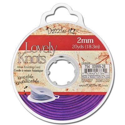 2mm Carnival Purple Chinese Knotting Cord - Goody Beads