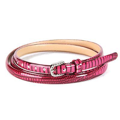 Patent Pink Wrap Slider Bracelet