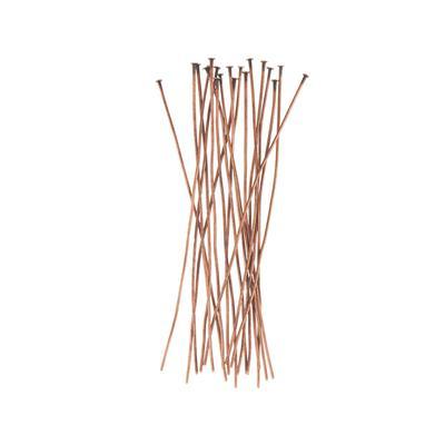 1.5 Inch Antique Copper Plated 24 Gauge Headpins - Goody Beads