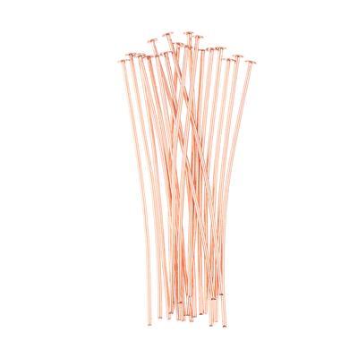 2 Inch Copper Plated 22 Gauge Headpins - Goody Beads