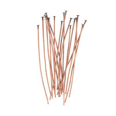 2 Inch Antique Copper Plated 22 Gauge Headpins - Goody Beads