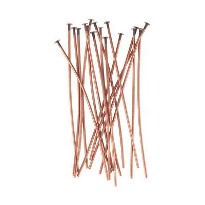 2 Inch Antique Copper Plated 20 Gauge Headpins - Goody Beads