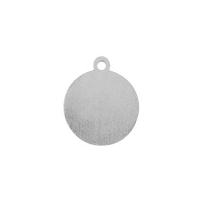 1/2 Inch Circle Tag with Ring Soft Strike Aluminum Premium Stamping Blank - Goody Beads