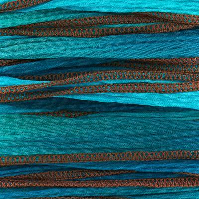 Blue Me Away Again Hand Dyed Silk Ribbon