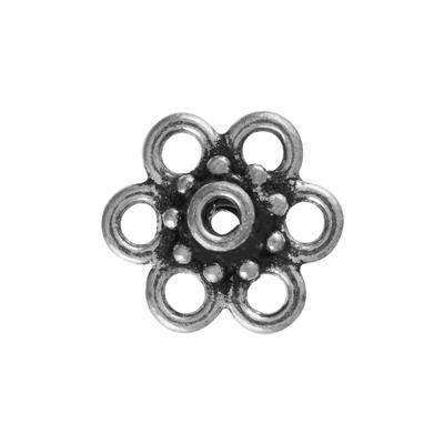 14mm Silver Plated Bali Style Large Flower Spacer - Goody Beads