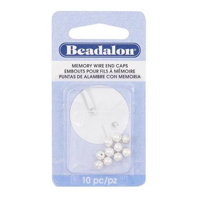 5mm Silver Round Memory Wire End Caps – Goody Beads