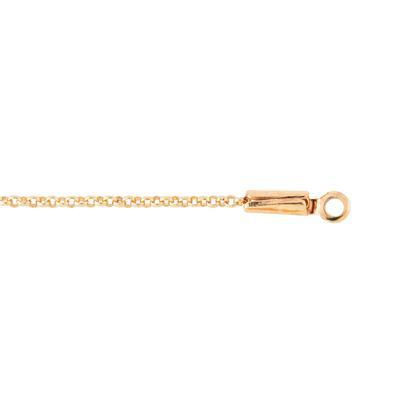 1mm Gold Crimp with Loop Chain Ends - Goody Beads