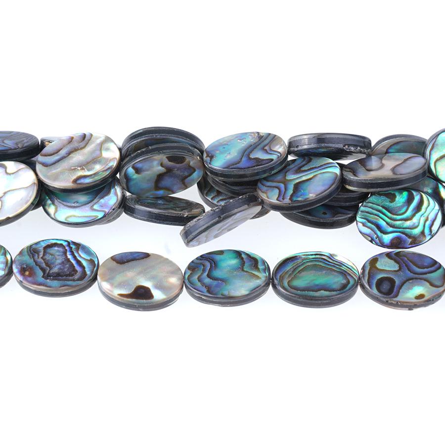 Abalone Shell 13x18mm Flat Oval 15-16 Inch