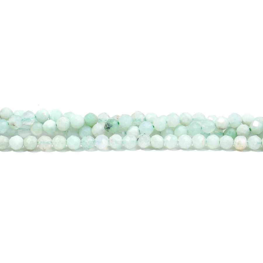 Australian Chrysoprase 3mm Round Faceted - 15-16 Inch - Goody Beads