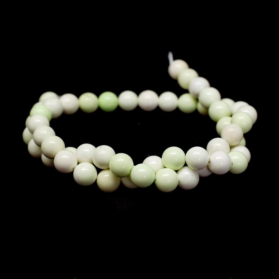 Australian Chrysoprase Lemon 8mm Round - 15-16 Inch