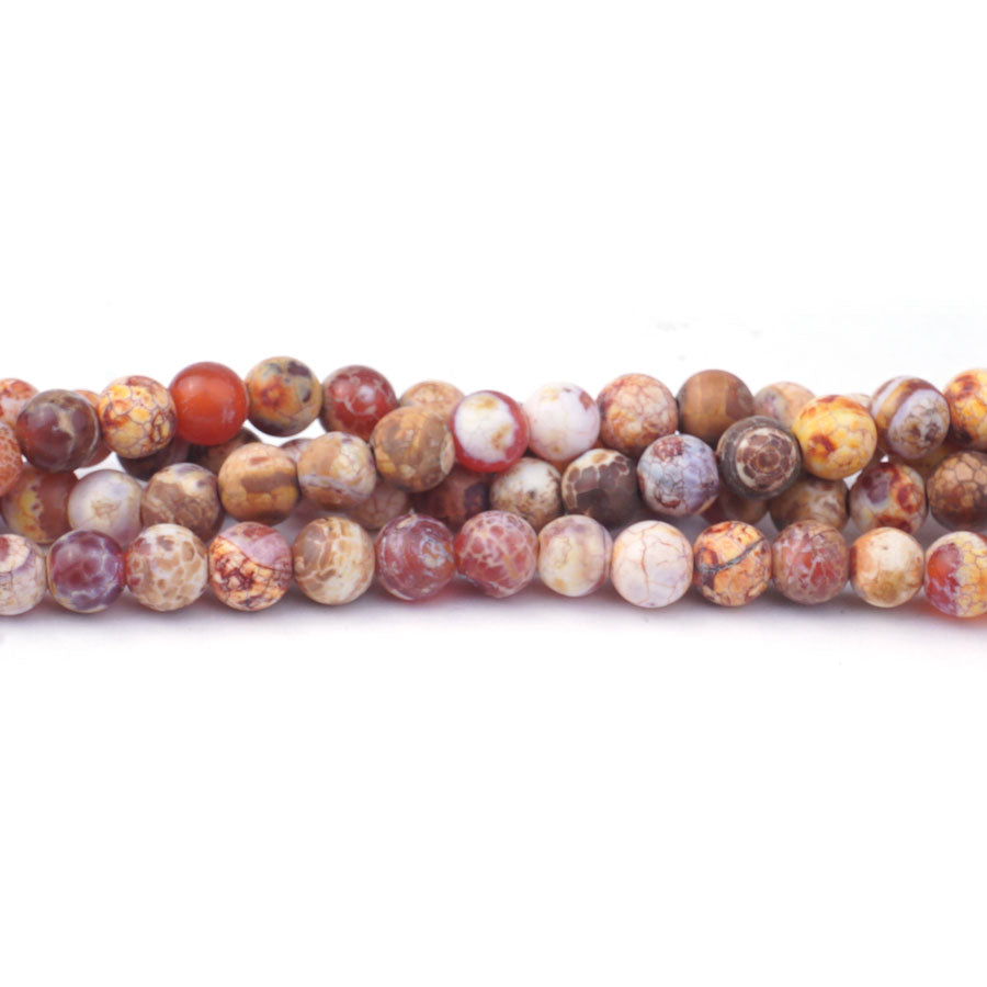 Ancient Cellar Red Agate 6mm Matte Round - Limited Editions - Goody Beads