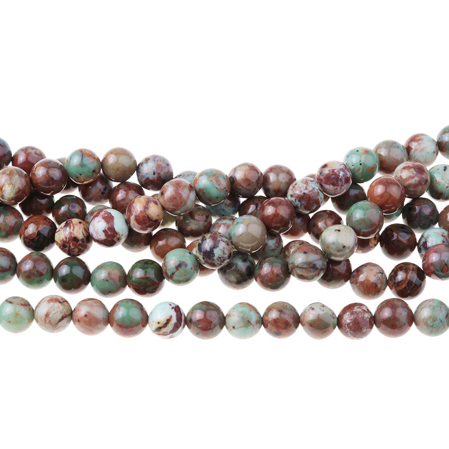 African Green Opal 6mm Round 15-16 Inch