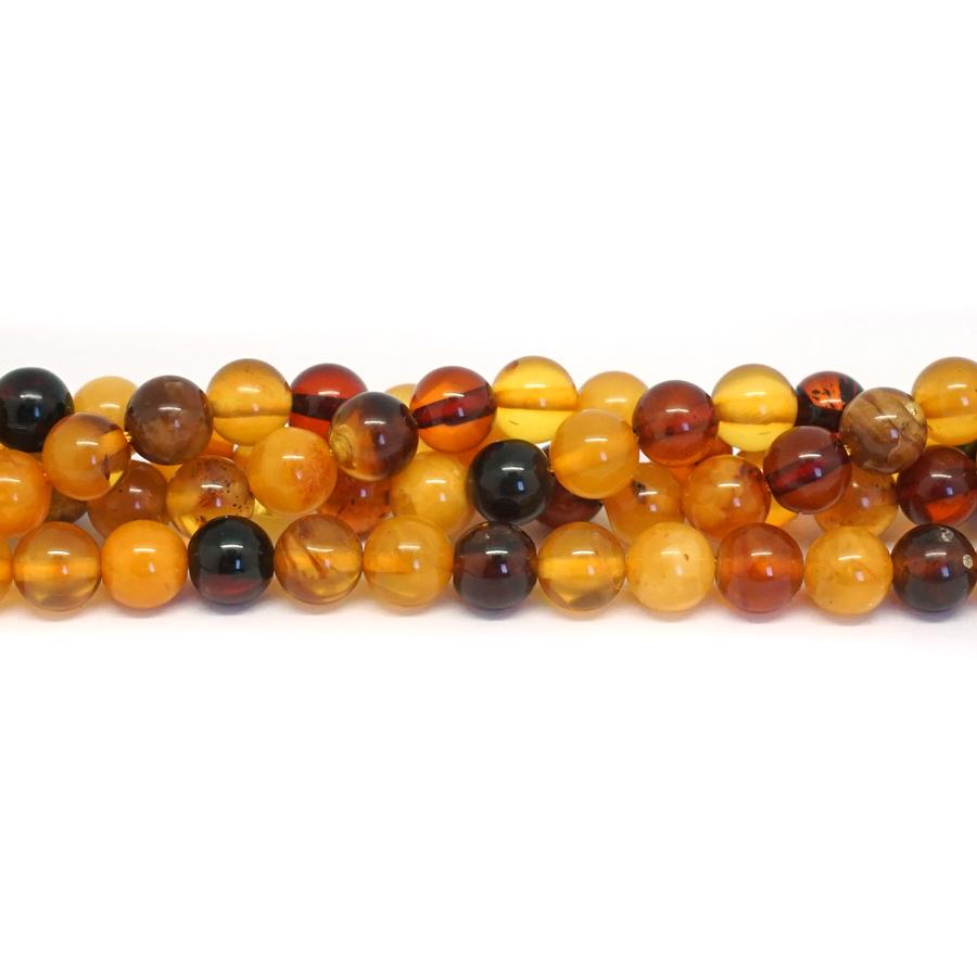 Amber Multi 7-8mm Round - 15-16 Inch